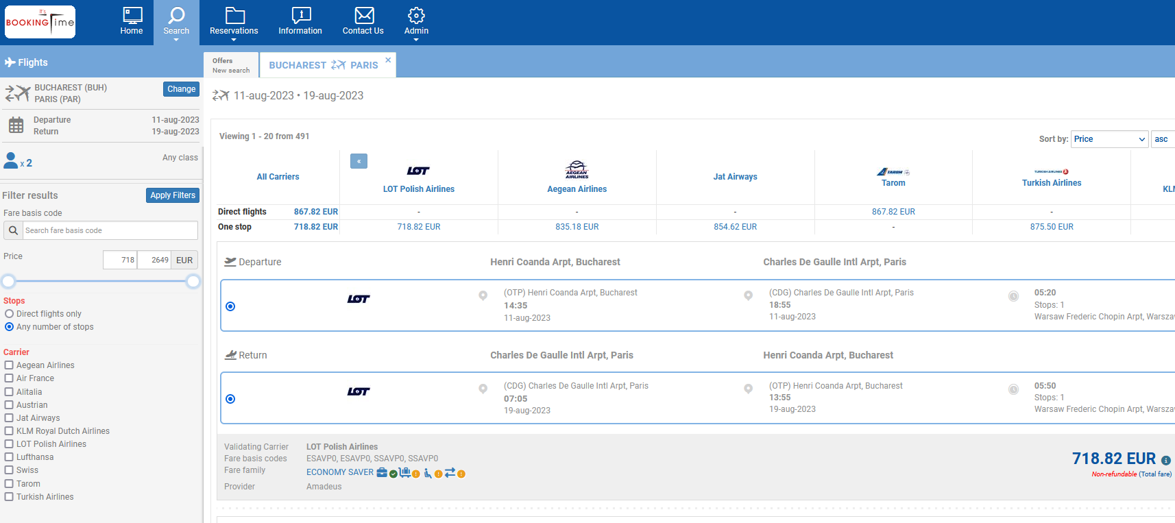 Booking Time Interface 2