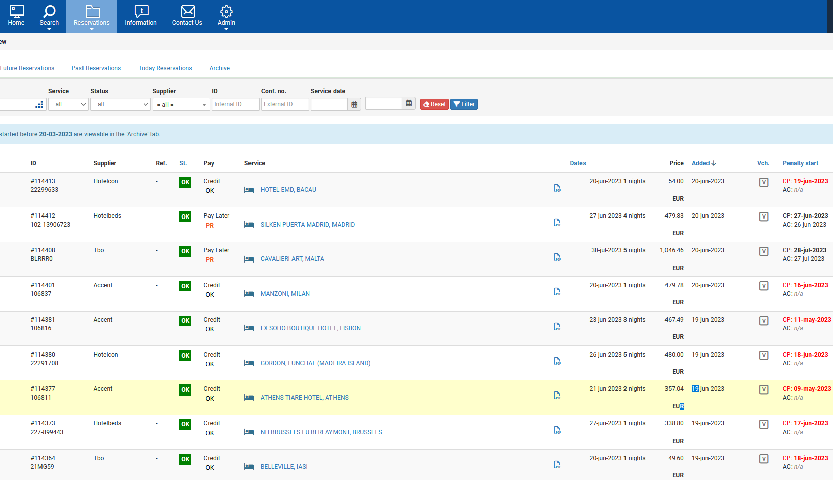 Booking Time Interface 4