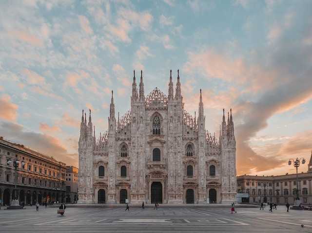 Domul din Milano toamna - o atracție spectaculoasă